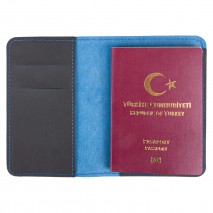 PASAPORTLUK LACİVERT DERİ