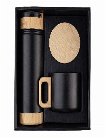 SERENLİ SİYAH 550 ML TERMOS KUPA SETİ SERENLİ SİYAH 550 ML TERMOS KUPA SETİ