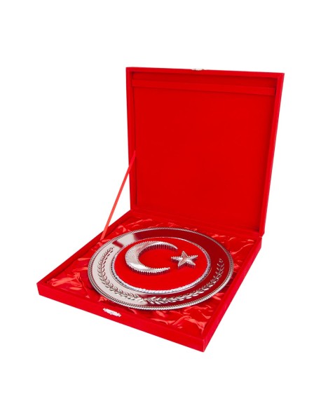 HİLAL YUVARLAK BAYRAK PLAKET