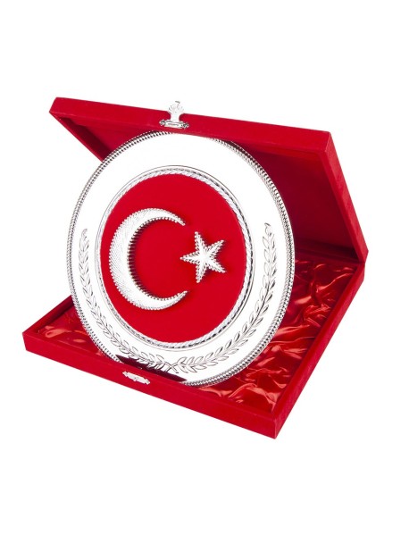 HİLAL YUVARLAK BAYRAK PLAKET