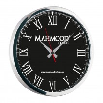 NEPTÜN091 SİYAH-GÜMÜŞ METAL DUVAR SAATİ(350 MM)