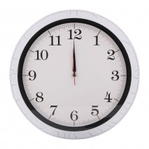 RULER208 PLASTİK KASA DUVAR SAATİ (355 MM)