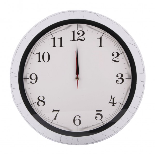 RULER208 PLASTİK KASA DUVAR SAATİ (355 MM)