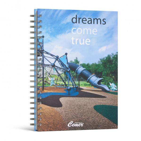 GÖLBAŞI KUŞE MUKAVVA SIVAMA SPİRALLİ AJANDA (15X21CM)