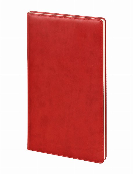 YAKACIK KIRMIZI TARİHLİ GÜNLÜK CİLTLİ AJANDA (20X28 CM)