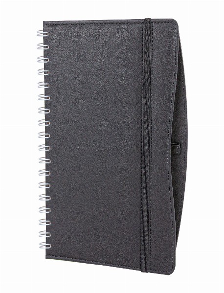 İVEDİK SİYAH SPİRALLİ TARİHLİ AJANDA (17X24 CM)