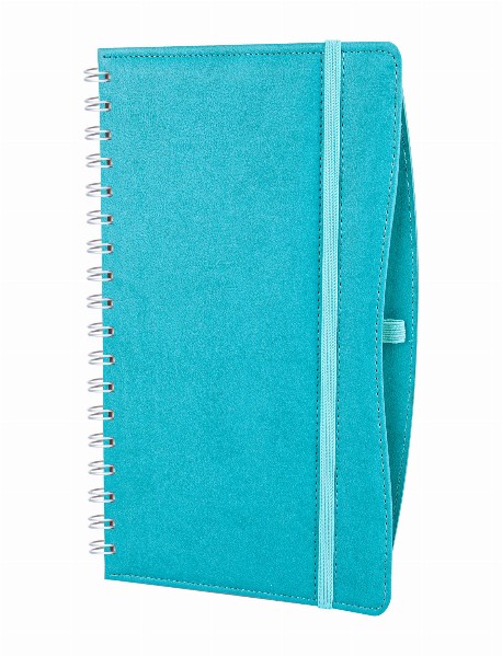 İVEDİK TURKUAZ SPİRALLİ TARİHLİ AJANDA (17X24 CM)