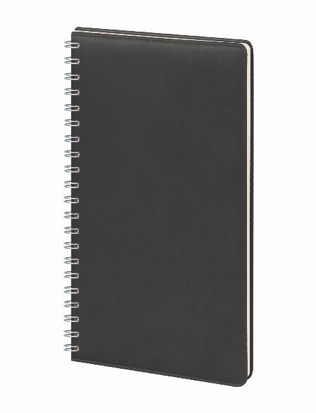 GİMAT SİYAH TARİHLİ SPİRALLİ GÜNLÜK AJANDA (20X28 CM)