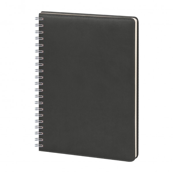 GİMAT SİYAH TARİHLİ SPİRALLİ GÜNLÜK AJANDA (20X28 CM)