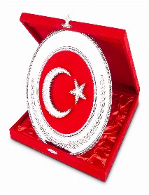 HİLAL YUVARLAK BAYRAK PLAKET HİLAL YUVARLAK BAYRAK PLAKET
