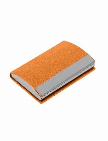 NAZENDE TURUNCU DERİ KARTVİZİTLİK