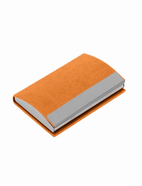 NAZENDE TURUNCU DERİ KARTVİZİTLİK