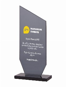 KAŞGAR SİYAH KRİSTAL PLAKET