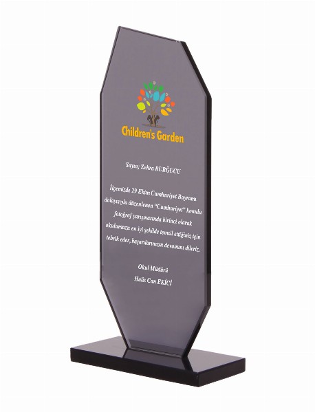 OSKAY SİYAH KRİSTAL PLAKET OSKAY SİYAH KRİSTAL PLAKET