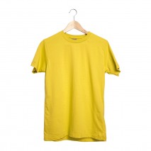 GARDENYA SARI XXL SIFIR YAKA TİŞÖRT
